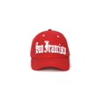 thumbnail image 1 of City Caps Olde English Adjustable Baseball Hat - San Francisco - Red, 1 of 2