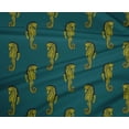 thumbnail image 4 of oneOone Tissu Polyester Lycra Imprimé Hippocampe au Mètre 56 Pouces de Large, 4 of 4