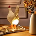 thumbnail image 5 of Novelty Egg-Laying Chicken Night Light with for Bedroom Decor and Holiday Gift Giving - Resin Table Lamp, 5 of 8