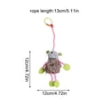 thumbnail image 2 of 3-Pack Plush Pull String Cat Toy Set, Realistic Bee and Mouse Shapes, Interactive Self-Play for Indoor Cats, Boredom Relief(Red), 2 of 6