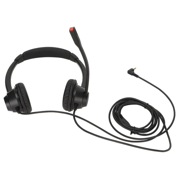 Casque de jeux à réduction de bruit avec microphone perche