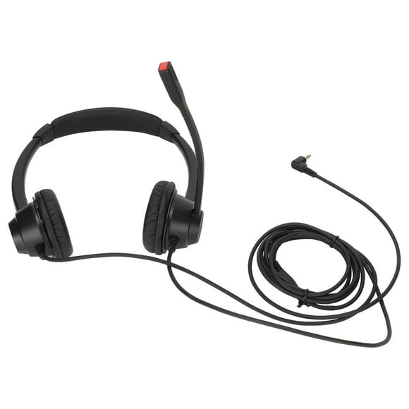 2.5mm Office Headset, Clear Voice Binaural Customer Service Headphones For Telecom Operators For Hospitals For Telephone Counseling Services