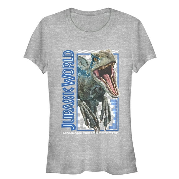 Junior's Jurassic World: Fallen Kingdom Raptor Breach Graphic Tee Athletic Heather 2X Large