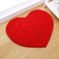 thumbnail image 4 of Ounissouiy Alfombras en forma de corazón, alfombra de baño, antideslizante, ecológica, no tóxica, de secado rápido, para el hogar, ducha, sala de estar Decoración del hogar rojo Ounissouiy HA060790-01B, 4 of 6