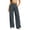 Gray, variant on Chiccall Women's Pleated High Waist Wide Leg Dress Pants Solid Pocket Business Casual Commute Trousers