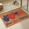 thumbnail image 5 of Twfbrm Patriotic Independence Day Bath Rug 4th of July Welcome Mats Outdoor Non Slip Rubber Entrance Floor Mat Rug for Independence Day Memorial Day Home Indoor Outdoor Holiday Decoration, 5 of 6