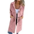 thumbnail image 2 of LOVZFMLL Jackets for Women's Solid Color Button Up Lapel Cardigan Top Jacket, 2 of 6