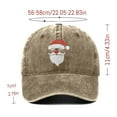 thumbnail image 6 of Shadoumai Christmas Hat for Adult, Christmas Baseball Cap, Vintage Washed Embroidered Cotton Santa Hat, 6 of 7