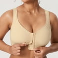 thumbnail image 6 of DELIMIRA Women's Inbarely Plus Posture Bras Front Closure Lightly Padded Wireless Full Coverage Bra, 6 of 6