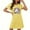 Yellow, variant on Tnhcen Plus Size Women's Halloween Print Sleepwear Dress | Double-Sided Brushed Pajama Set | Soft Big & Tall Sleepwear for Cozy Nights