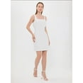 thumbnail image 4 of Striped Square Neck Sleeveless Mini Dress, 4 of 6