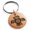 Rose, variant on Stainless Steel Aztec Truth & Wisdom Eagle Rune Engraved Small Medallion Circle Charm Keychain Keyring