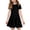 #A09-Black, variant on XADYUY Girls Summer Dress Size 7-8 Casual A-Line Short Sleeve Midi Dress Solid Crew Neck Sundresses Basic Swing Dresses with Pockets,11-12Years,White