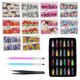 thumbnail image 1 of Nail Art Glitter Powder DIY decoración pegatina pinzas Nail Art Pen manicura conjunto de herramientas, 1 of 8