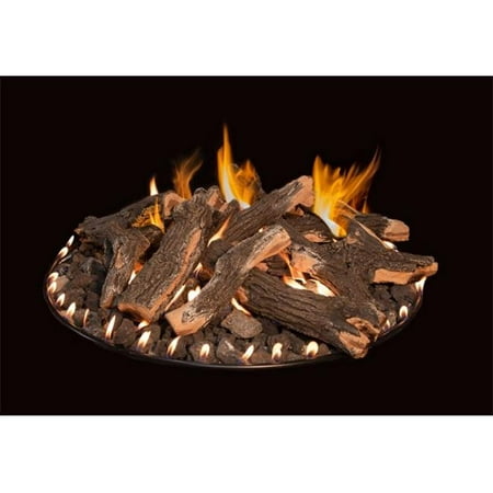 Grand Canyon Gas Logs RFS-18 Round Flat Stack Complete Logs Fire Pit, 18 (Best Way To Stack Firewood In Fire Pit)