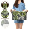 thumbnail image 5 of Yayeee Foldable Storage Basket for Shelves with Handles Set of 2 Waterproof Cloth Bins, Gray Floral, 5 of 7