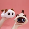 thumbnail image 5 of Big Eyed Black Plush Cat Stuffed Animal Doll - Cute Cuddle Kitten Pillow Toy Soft Plush Doll Gift, 5 of 5