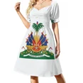 thumbnail image 3 of Haiti's Coat of arms Sleeveless Dress Women's summer skirt evening dresses women Cocktail of dresses women evening dress, 3 of 7