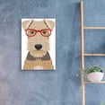 thumbnail image 4 of Epic Art 'Airedale Terrier Wearing Hipster Glasses' by Olga and Alexey Drozdov, Acrylic Glass Wall Art, 16"x24", 4 of 8