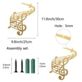 thumbnail image 2 of Music Notes Wall Art Metal Vintage Treble Clef Wall Decor Wall Signs Hanging Sculpture, 2 of 7