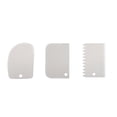 thumbnail image 1 of Blanco 3 piezas raspador rectangular para pan huevo tartas Gadgets, 1 of 3