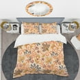 thumbnail image 2 of Designart 'Retro Indian Floral Batik III' Mid-Century Modern Duvet Cover Set, 2 of 4
