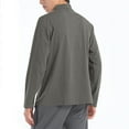 thumbnail image 5 of ShomPort Men's Casual Shirt Quarter Zip Long Sleeve Mock Neck Breathable Sportswear Lightweight Pullover Tops, 5 of 6