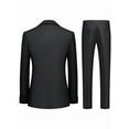 thumbnail image 2 of Beauty-Emily Men’s Classic 2-Piece Business Suit Set, Slim Fit Waffle Textured Blazer and Pants, Ideal for Weddings, Parties, and Formal Occasions, 2 of 8