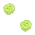 thumbnail image 1 of Jumpingount Bufanda cuadrada Pañuelo de gasa Accesorios de tela Adornos para el cabello Accesorio de fiesta colorido para representaciones verde brillante 60*60cm 2piezas, 1 of 6