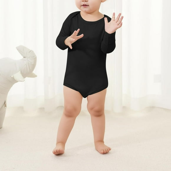 Cowsor Baby Cotton Spandex Long-Sleeve bodysuits unisex boy girl