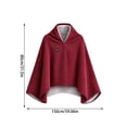 thumbnail image 7 of 2027 New Heated Shawl Wraps for Women, Cozy Wrap with Heat, Zip Front Hands-Free Wearable USB Heated Blanket, 3 Heat Settings Portable Shawl for Home Travel Office Winter Use, 7 of 7