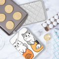 thumbnail image 5 of Yayeee Pot Holders Kitchen Heat Resistant with Pocket 7"x9.8" Cotton Oven Cooking Hot Pads, Gray Cute Cat, 5 of 7