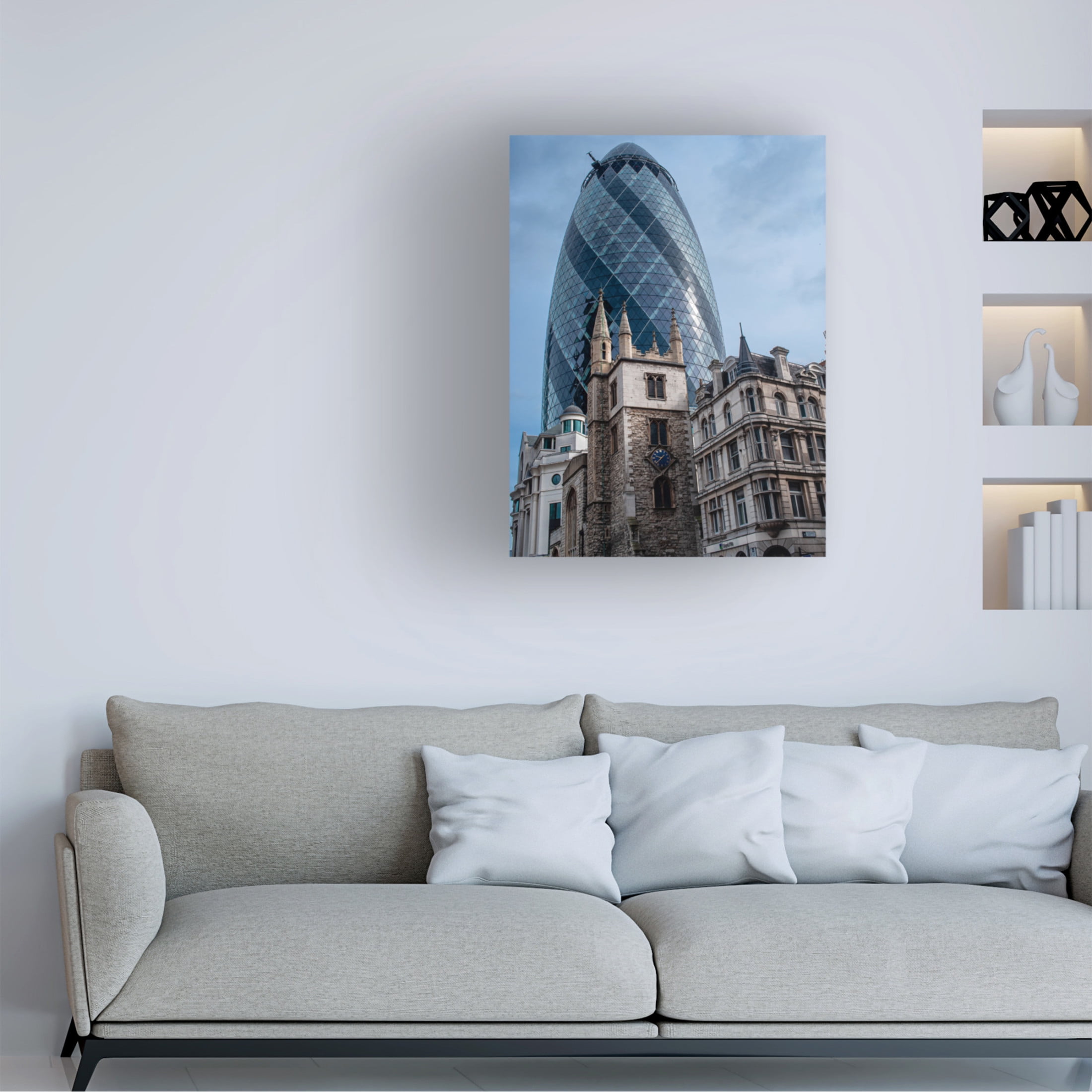Canvas Wall Art - Rodrigo Marin 'Then And Now' Wall Art for Living Room, Bedroom, or Office Décor by Trademark Fine Art - 14 x 19 Inches