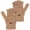 Brown, variant on Women’s Winter Warm Wool Blend Knitted Convertible Fingerless Gloves with Mitten Cover in Grey for Cold Weather