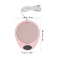 thumbnail image 2 of Electric Coffee Warmer, Smart Coffee Warmers for Office Desk Electric Beverage Heating Plate Beverage Heater with Switch for Ceramic Coffee Cups[Pink], 2 of 9