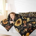 thumbnail image 4 of Feelyou Rustic Bee Print Full Size Comforter Sets for Kids, Vibrant Groovy Mushroom Bedding Comforter Set, Cartoon Boho Animal Reversible Bedding Sets, Luxury Bedroom Decor, 3pcs, 4 of 8