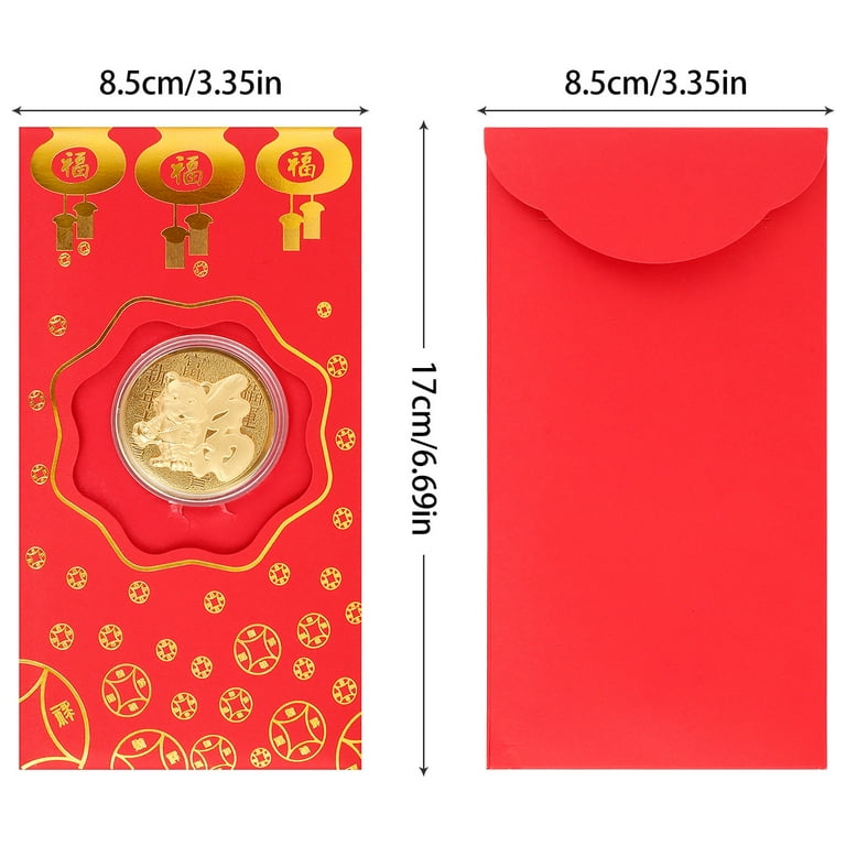 1 Pcs- Gold Foil Lucky Red Money Envelope