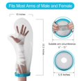 thumbnail image 3 of Housse de Protection Imperméable pour Bain Douche, Housse Réutilisable Demi-Bras pour Adulte Plaid, 3 of 4