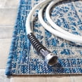 thumbnail image 5 of SAFAVIEH Courtyard Avi Traditional Indoor/Outdoor Area Rug, 9' x 12', Light Grey/Blue, 5 of 11
