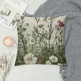 thumbnail image 2 of Creowell Vintage Spring Floral Pillow Covers  Sage Green Wild Flowers Decor Throw Pillows Wildflower Plant Outdoor Farmhouse Decorative Cushion Cases for Couch Bed Sofa Decoration White, 2 of 5