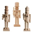 thumbnail image 5 of Dserhfy Unfinished Nutcracker Soldier Wooden DIY Nutcracker Figure Unpainted Nutcracker Soldier Figurine for Christmas Decoration Craft Project, 5 of 8