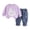 a15-Purple, variant on KPOPLK 2 Piece Girl Clothes Girls Long Sleeve Sweatshirt Pullover Tops Joggers Pants Fall and Winter Outfit Set Size 6-12 Months
