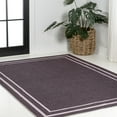 thumbnail image 4 of JONATHAN Y WASHABLE 9 x 12 Area Rug, Sloane 2-Stripe Border Washable - Dark Purple/Light Purple, WSH125C-9, 4 of 7