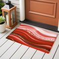 thumbnail image 5 of Rectangle Area Rug 2x3ft,Abstract Bending Striped Washable Carpet Non-Slip Runner Accent Rugs Indoor Floor Mat for Bedroom Living Room Decor,Red Gradient Wave Pattern, 5 of 9