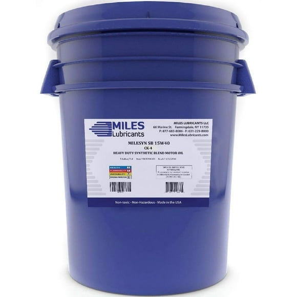 MILESYN SB 15W40, HEAVY DUTY SYNTHETIC BLEND CK-4, 5 GALLON PAIL