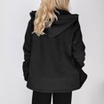 thumbnail image 5 of MIUOWANP Winter Jackets for Women 2024 Women's Winter Fashion Fleece Thermal Hooded Long Sleeve Casual Outwear Warm Coat Black S, 5 of 5