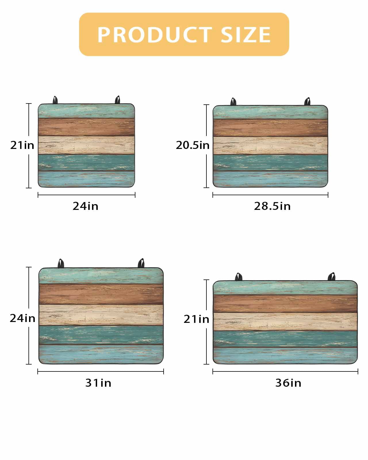 nqOlkjepod Large Induction Cooktop Protector Mat 28.5"x20.5", Teal Turquoise Stove Top Covers for Electric Stove, Retro Farmhouse Wood Grain Brown Stove Burner Cover Mats, Glass Top Stove Cover