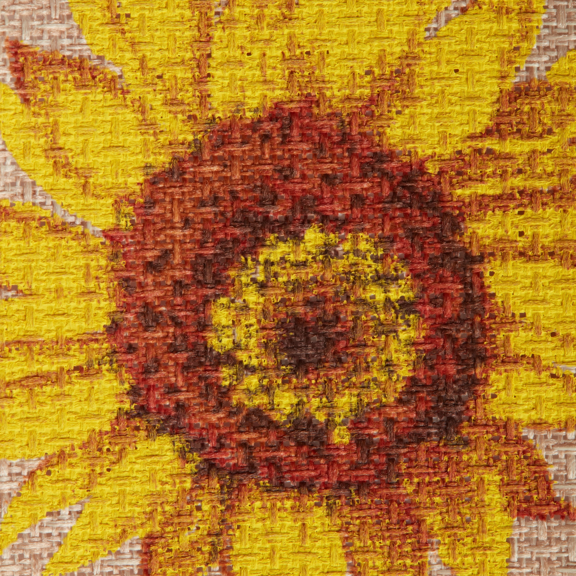 Offray Ribbon, Yellow 2 1/2 inch Wired Sunflower Burlap Ribbon, 9 feet