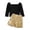 Black, variant on Sngxgn Toddler Baby Girls Clothes Set Long Sleeve T-Shirt and Pants Kids 2pcs Outfits(Black,110)
