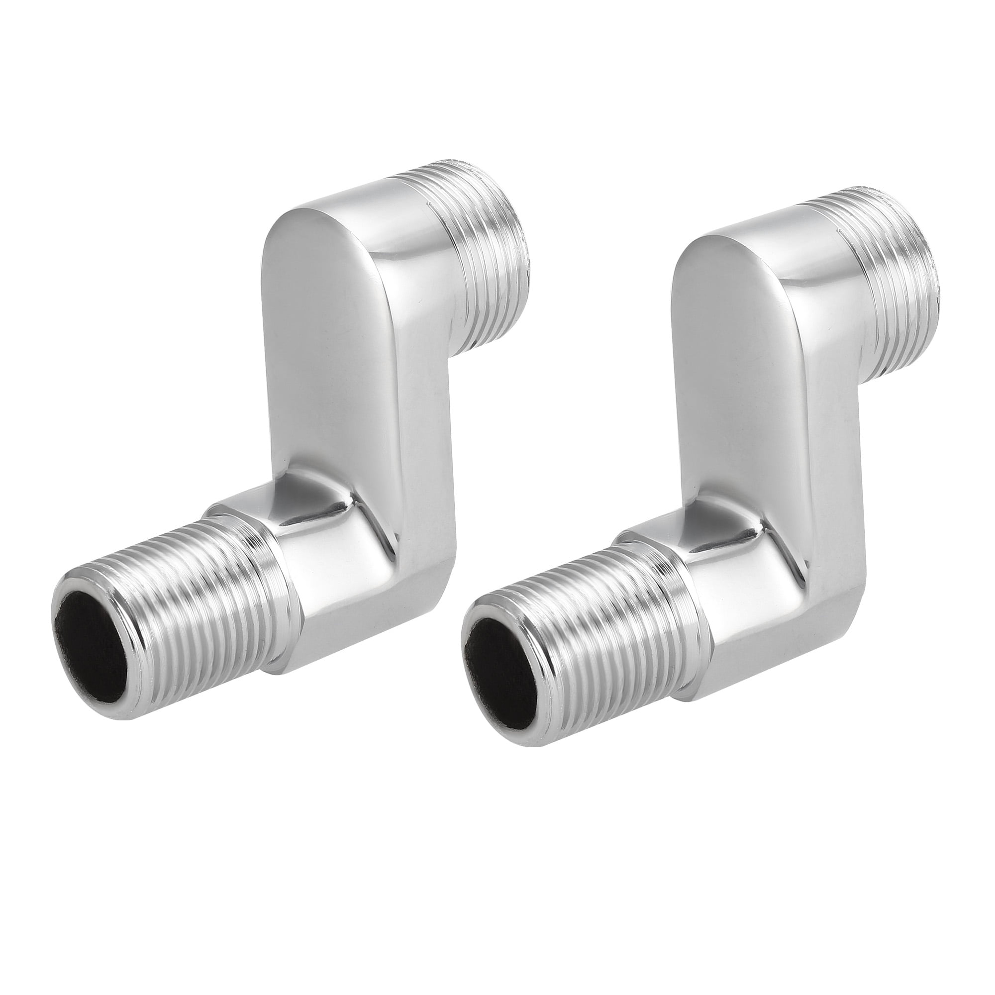 2Pcs Solid Brass Bathtub Shower Faucet Adjustable Swing Arm G1/2G3/4